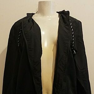 19 NINETY ONE Black Windbreaker zip Hoodie M